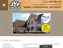 Tablet Screenshot of jvpstucco.com